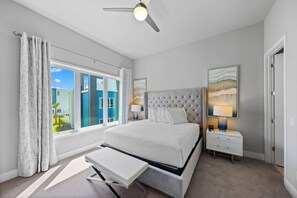 2 bedrooms, in-room safe, iron/ironing board, travel cot
