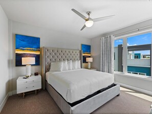 2 bedrooms, in-room safe, iron/ironing board, travel cot