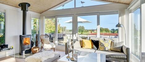 TV, fireplace, DVD player