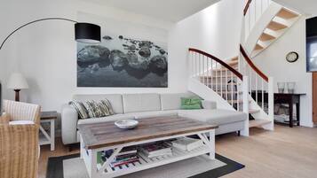 Televisión, chimenea y reproductor de DVD