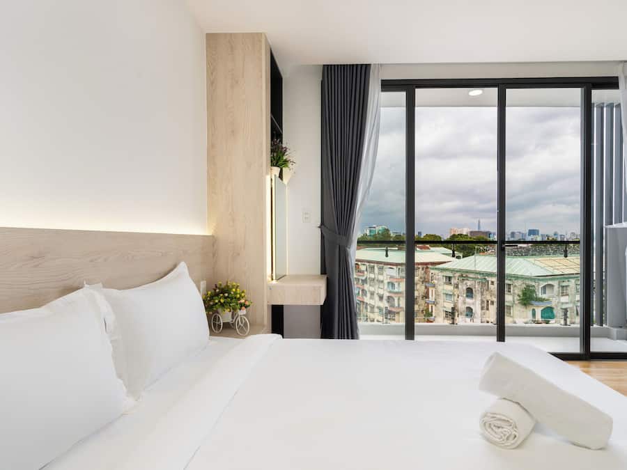 Apartment with Balcony | 1 bedroom, desk, blackout drapes, soundproofing