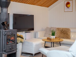 Télévision, cheminée