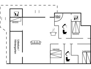 Floor plan - "Andine" - 1.2km from the sea by Interhome (Fanø)