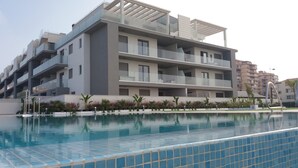 Pool - Apartment "Sunny Panorama" with Sea View, Shared Pool & Wi-Fi (Torrox)