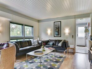 Televisie en een open haard