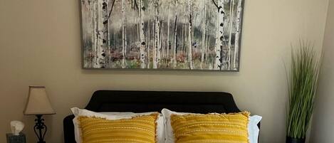 1 bedroom, iron/ironing board, travel crib, free WiFi