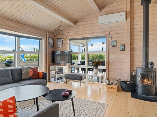 TV, fireplace, DVD player