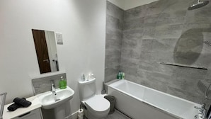 Hair dryer, towels