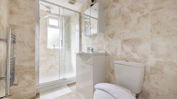 Free toiletries, hair dryer, towels, soap