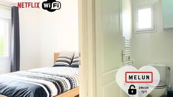 1 bedroom, iron/ironing board, free WiFi, bed sheets