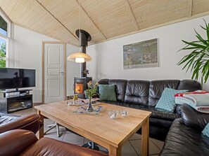 Fernseher, Kamin, DVD-Player