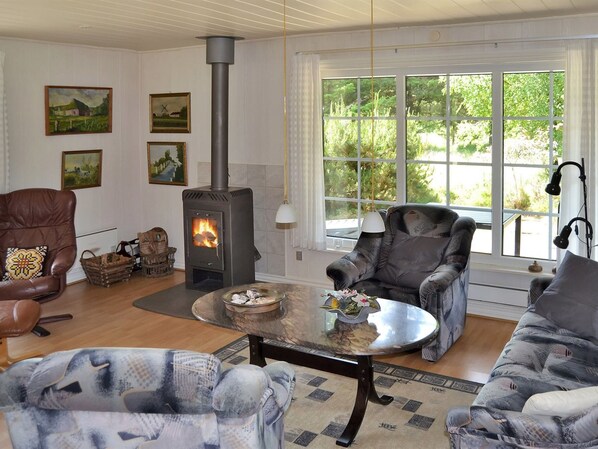 TV, fireplace, DVD player