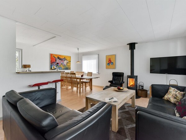 TV, fireplace, DVD player