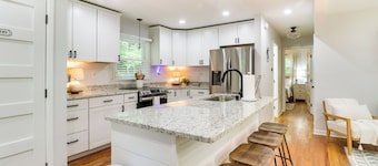 Two charming cottages on one private lot—perfect for groups.