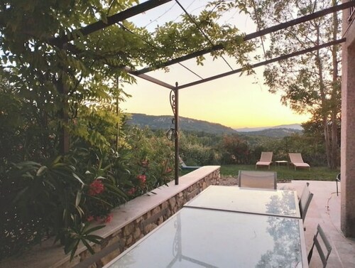 Villa Flora, Panoramic view  - Garden - 7 km Lake in a Provence hamelet