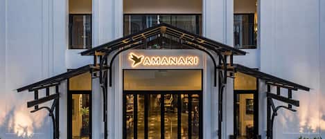 A szálláshely homlokzata