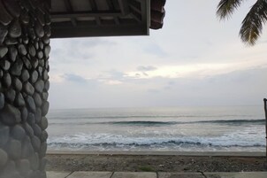 En la playa