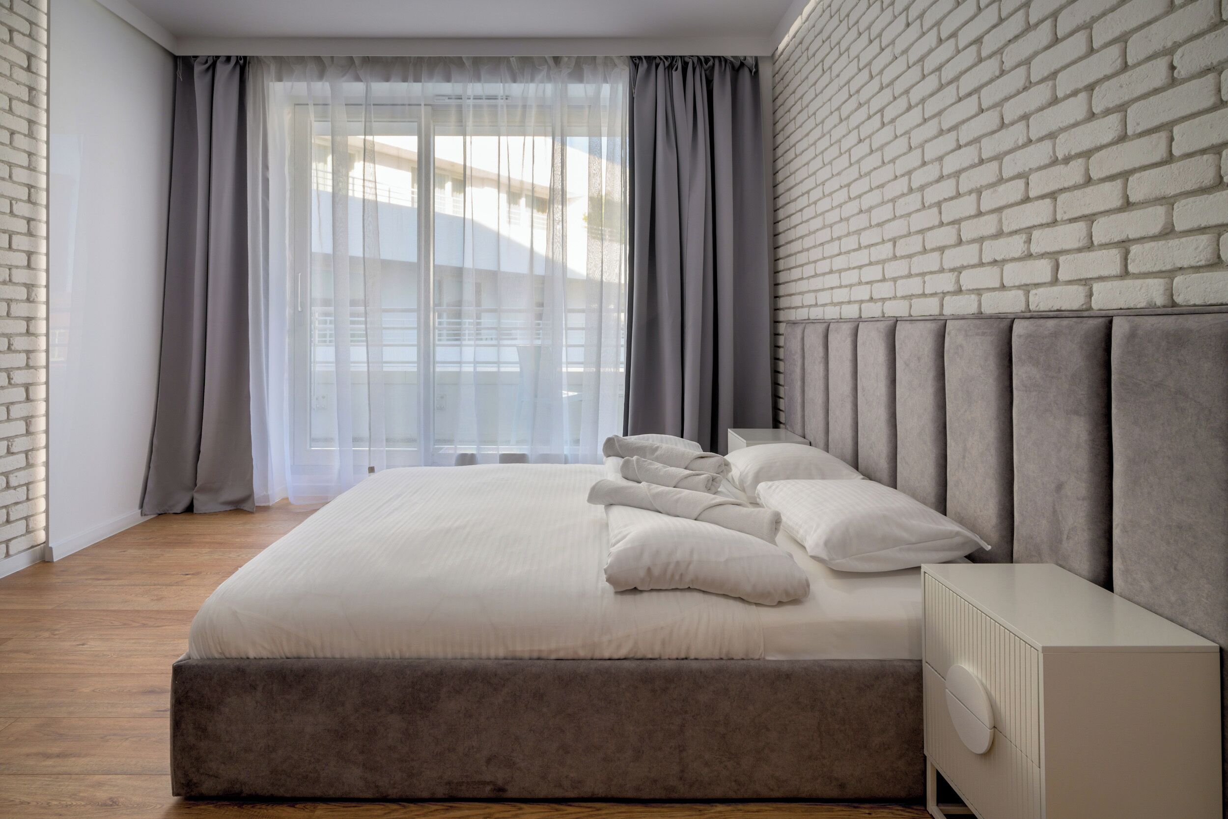 Hypo-allergenic bedding, individually decorated, individually furnished