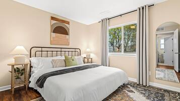 1 makuuhuone, silitysrauta/-lauta, ilmainen Wi-Fi, vuodevaatteet