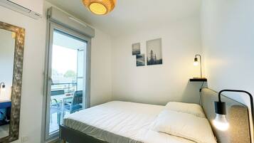 1 chambre, fer et planche Ă repasser, Wi-Fi, draps fournis