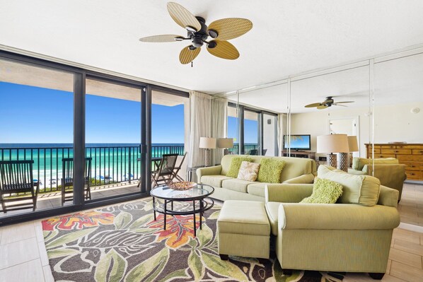 TV - "Sunset Paradise #308"-2 bed Corner unit-Ocean Front (Santa Rosa Beach)