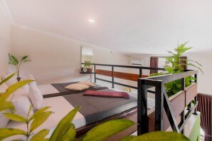 Suíte conforto | 2 quartos, frigobar, Wi-Fi de cortesia, roupa de cama