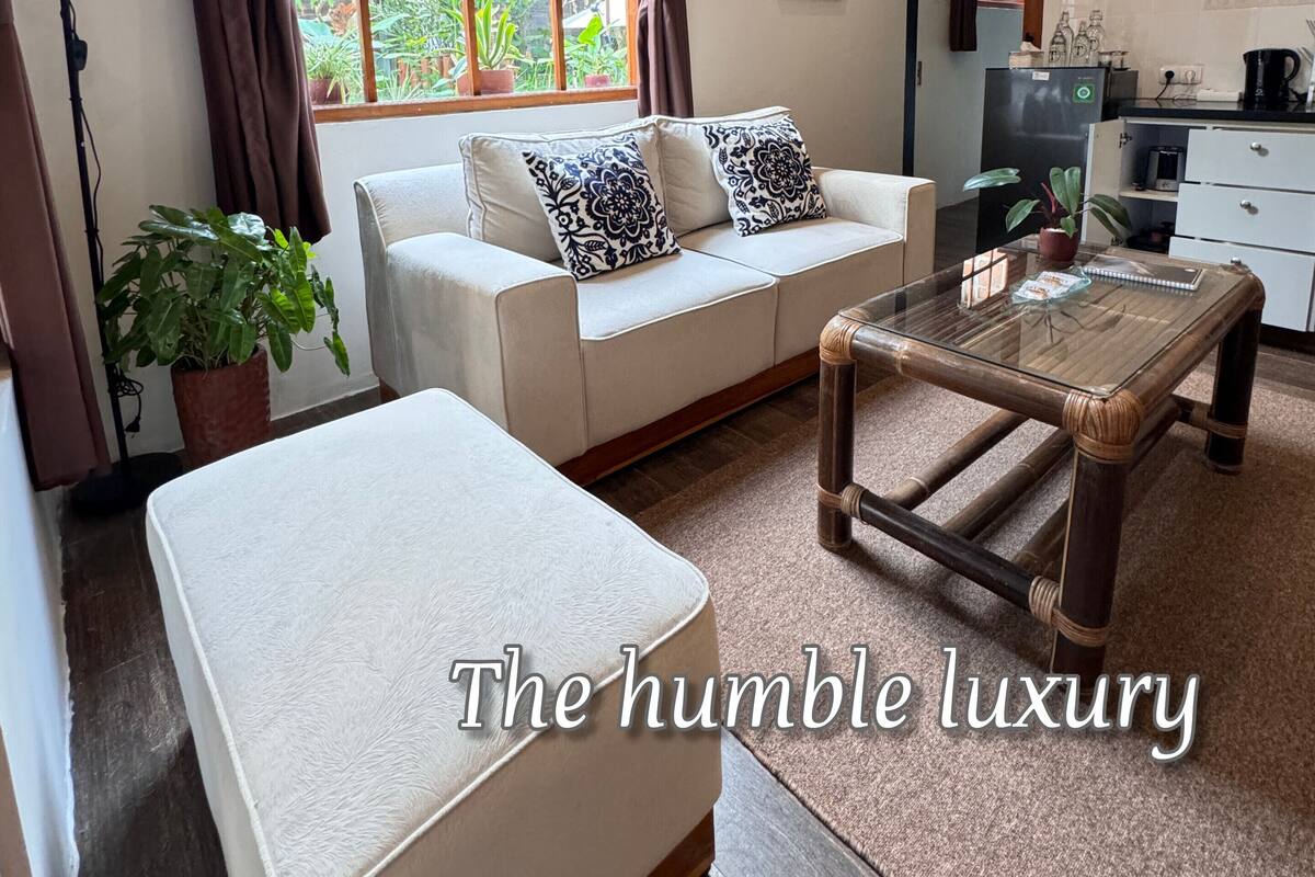 Cottage Familial, 2 chambres, terrasse, en mezzanine | Coin séjour