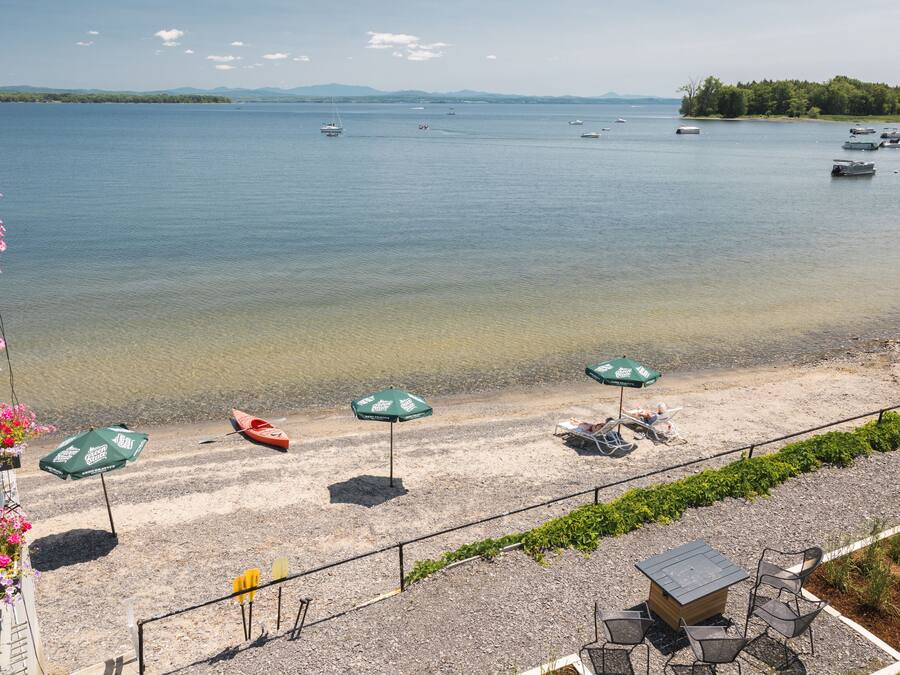 Private beach