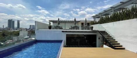 A heated pool