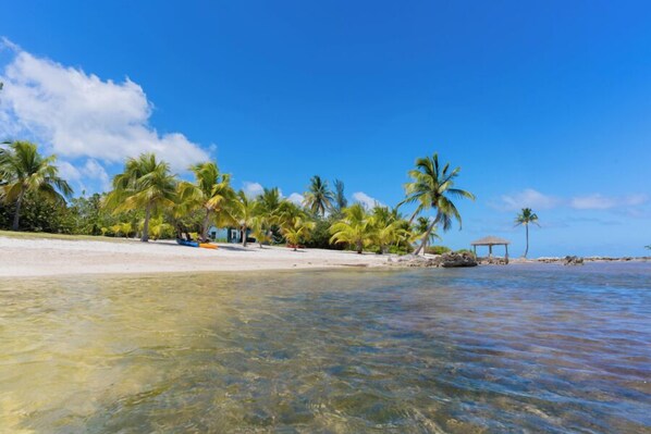 Accommodatie ligt op het strand