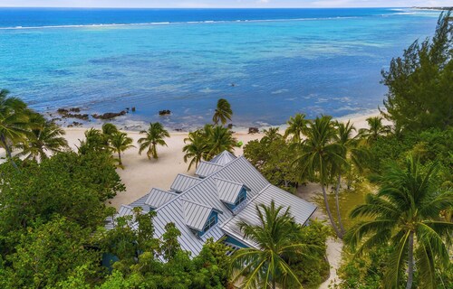 Pease Bay Manor is a private, secluded beachfront villa - call Cayman Villas