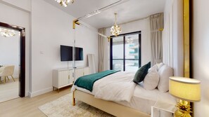 Departamento Deluxe | 1 habitación, decoración personalizada y tabla de planchar con plancha 