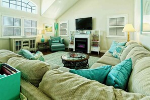 TV connectée, cheminée