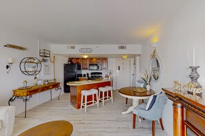 Fridge, microwave, oven, stovetop - The Beach House @ Palace Resort 1911 | Condo in Myrtle Beach with ocean views (Myrtle Beach)