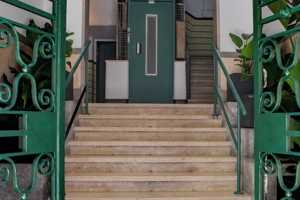 Interior entrance