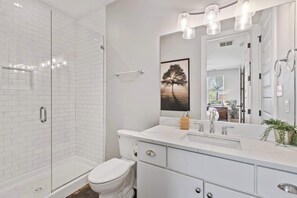 Bathtub, hair dryer, towels