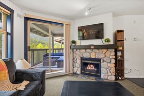 TV, fireplace - Reach Your Peak | Ski In/Ski Out | Pool | Hot Tub (Panorama)