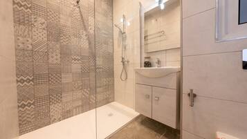 Shower, hair dryer