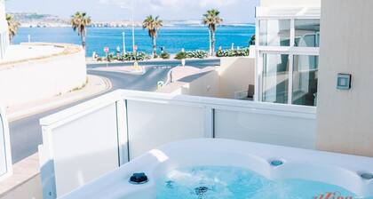 A luxury villa by the sea.