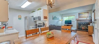 Riverfront family-friendly condo