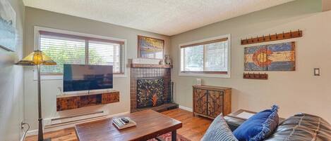 Smart TV, chimenea