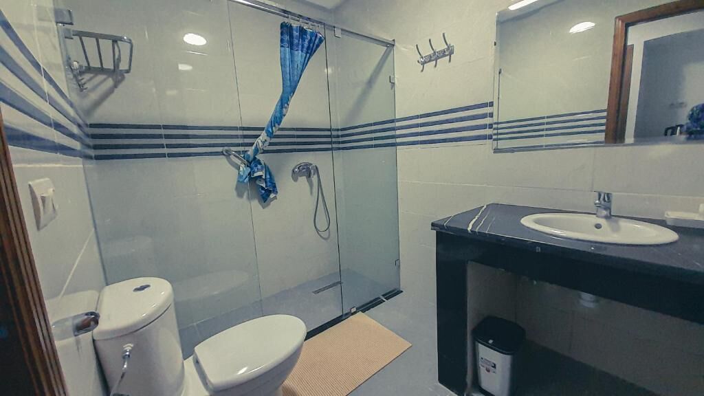 panoramic room, 1 bedroom, pool access, pool view | bathroom | shower, rainfall showerhead, free toiletries, hair dryer