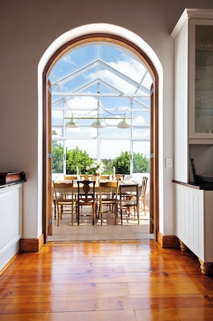 Fridge, microwave, highchair