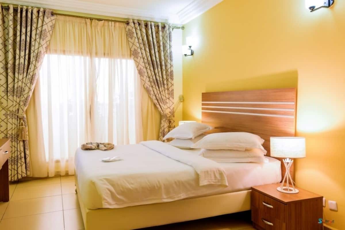 Deluxe-Apartment | Zimmersafe, Verdunkelungsvorhänge, Bügeleisen/Bügelbrett