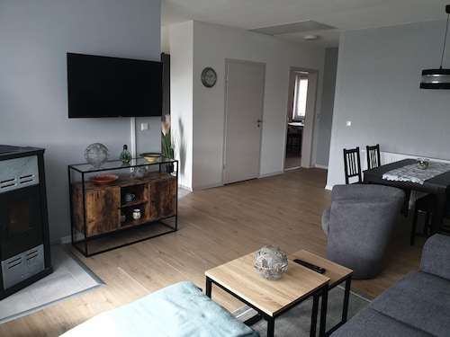 Mitten im Grünen gelegenes Ferienhaus für bis zu 4 Personen.