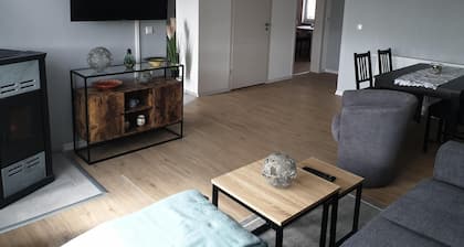 Vacation home for up to 4 people surrounded by greenery.