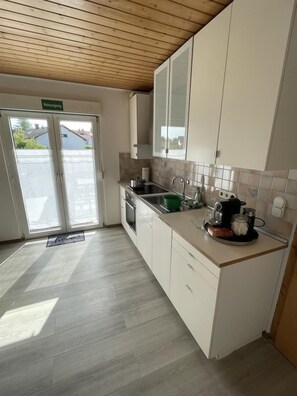 Fridge, oven, dishwasher, toaster