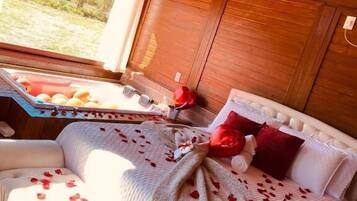 Cabana luxo | 1 quarto, roupas de cama premium, Wi-Fi de cortesia, roupa de cama