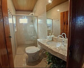 Towels, soap, toilet paper