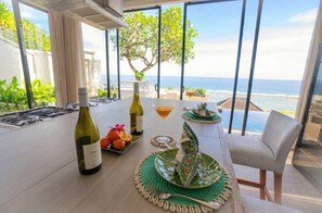 Dining - Spectacular OceanView 4BR PrivateBeach+Chef+Butler (Kecamatan Kuta Selatan)